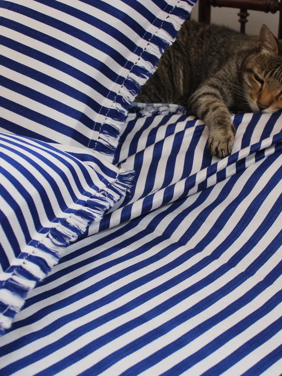 Stripes and Style Bed Cover