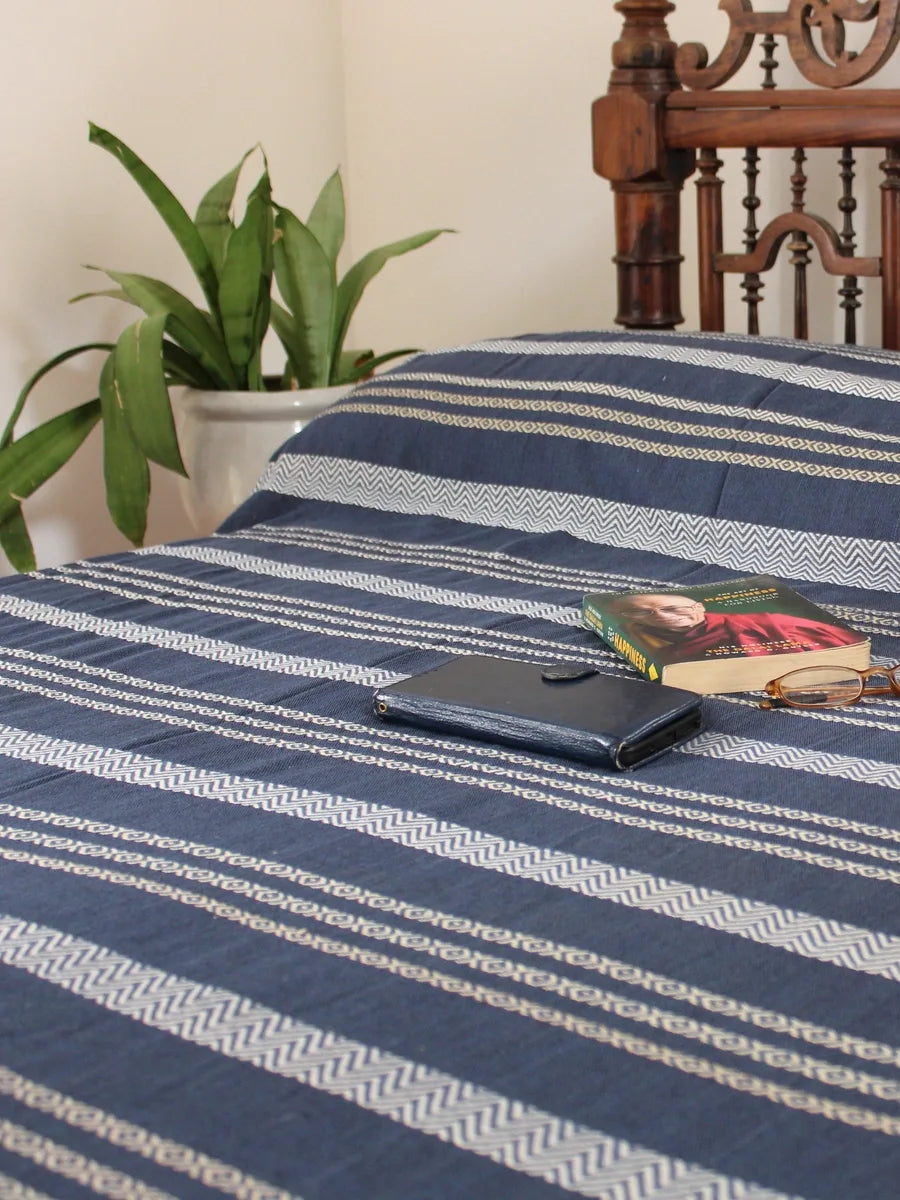 Stripes and Style Bed Cover