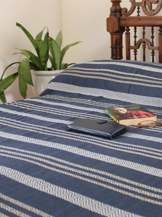 Stripes and Style Bed Cover