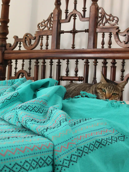 Brilliance in Blue Bed Cover