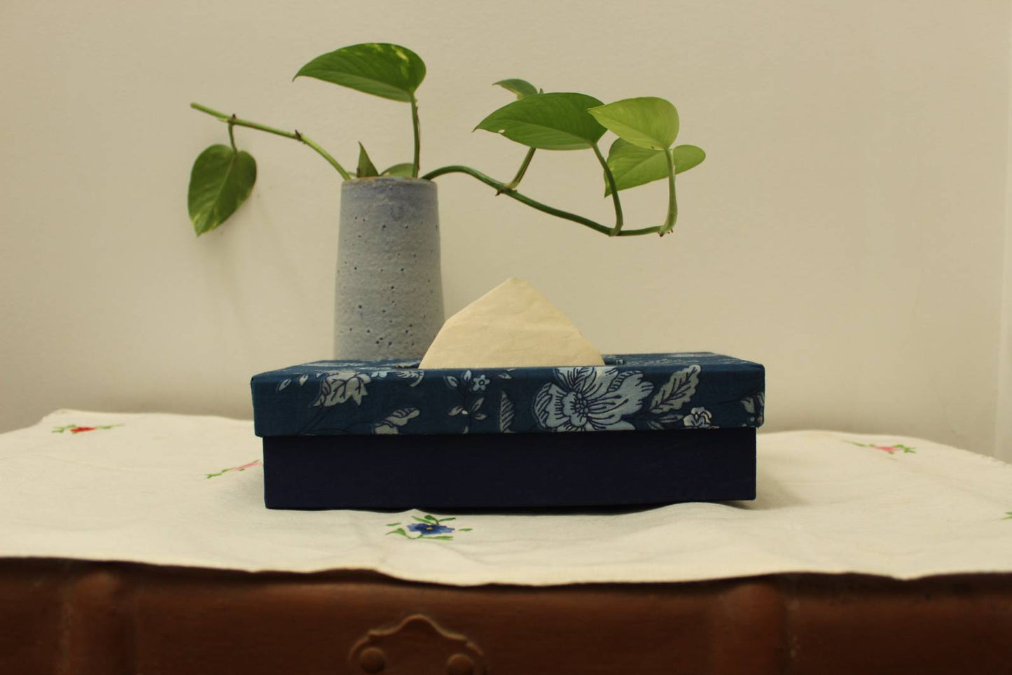 Tissue Box - Indigo Hues