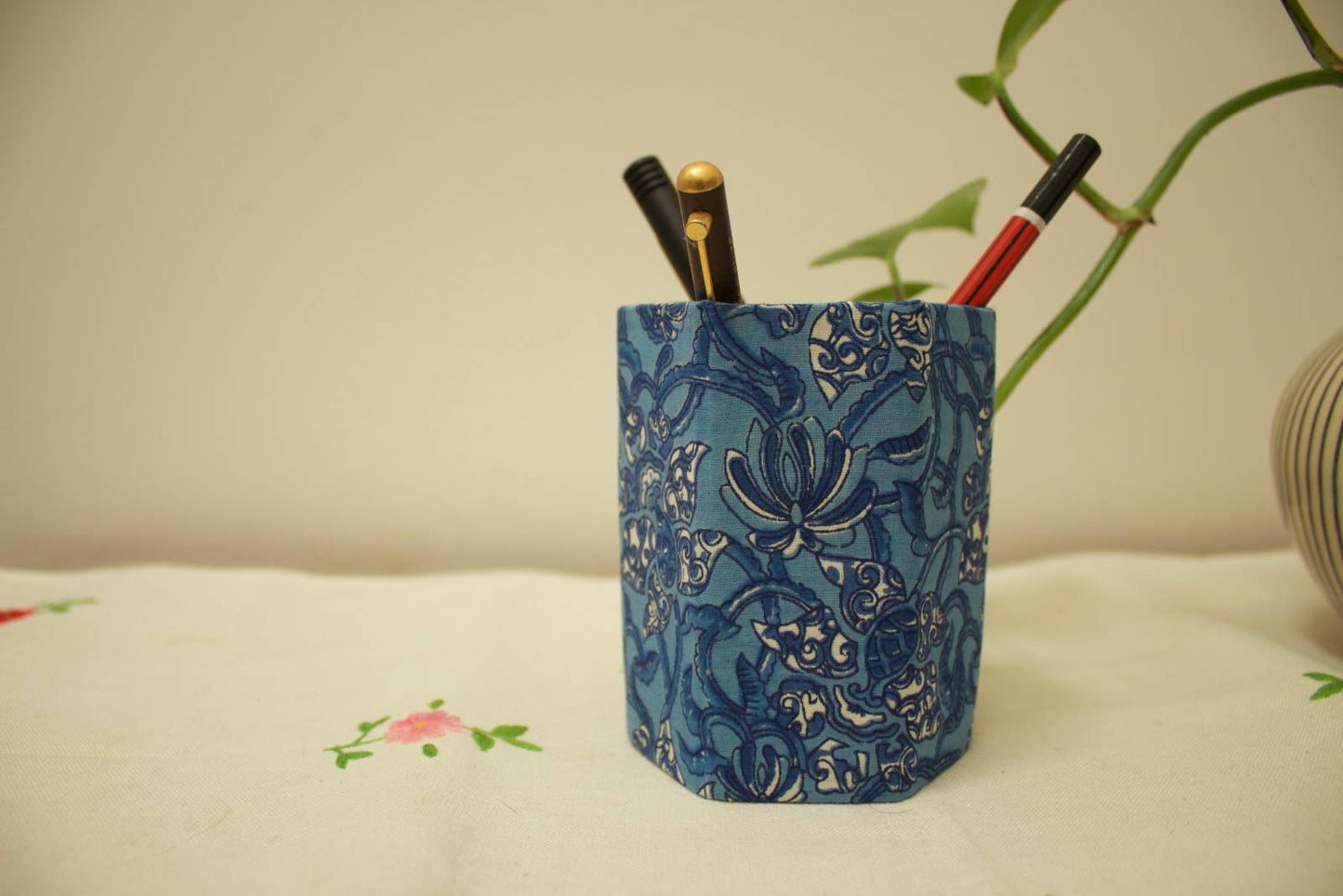 Pen Holder - Blue Skies