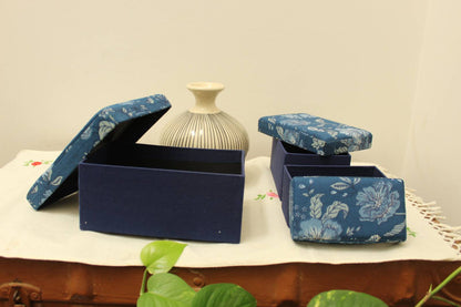 Storage Boxes - Indigo Hues