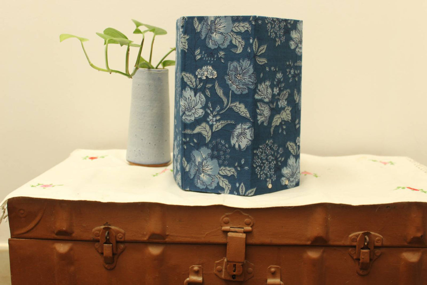 Wastebasket - Indigo Hues